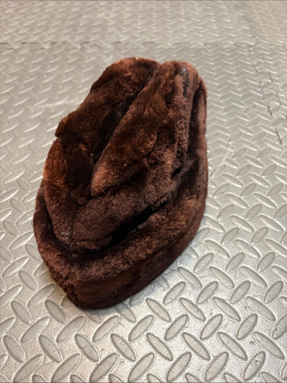 Plush Beaver Fur Brown Hat - Cozy Winter Accessory